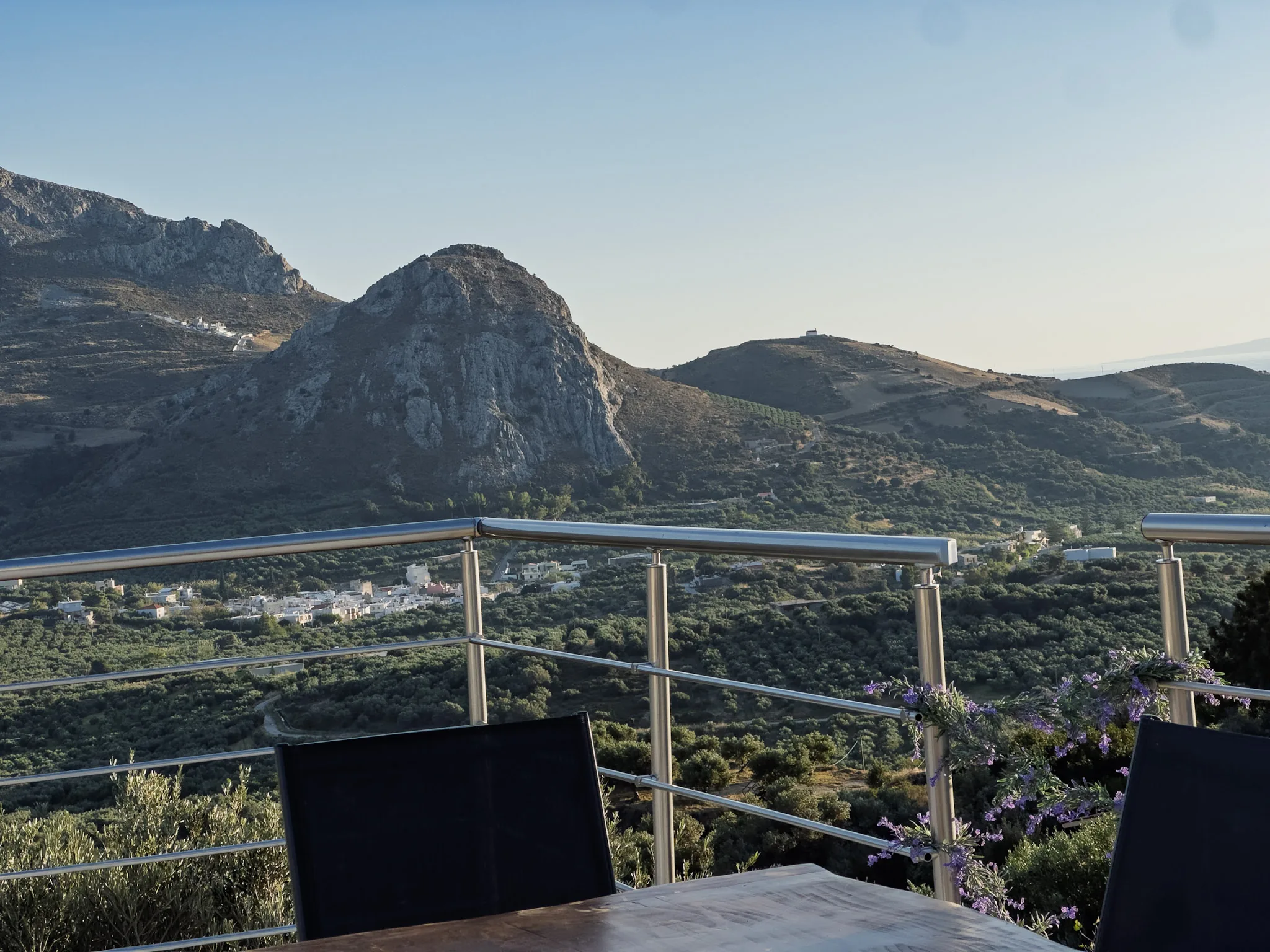 View from the Pool House terrace